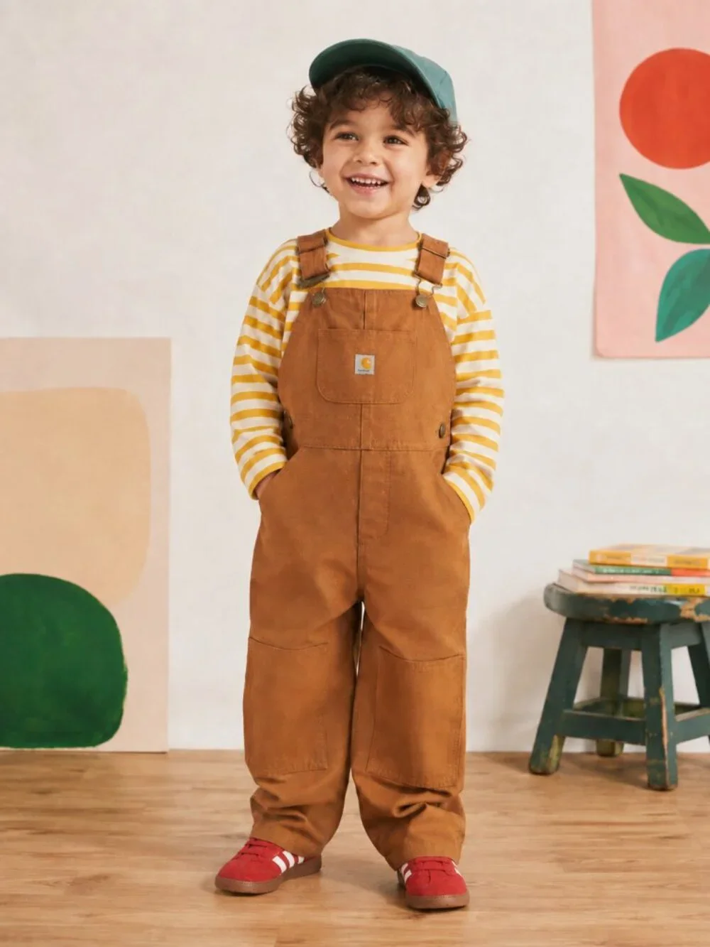CARHARTT Duck Canvas Flannel Lined Overalls